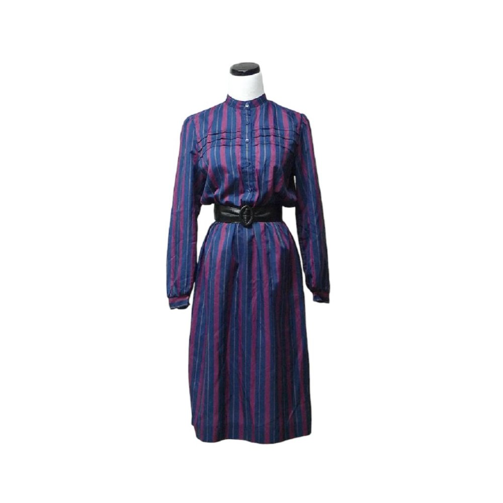 VTG 70s Nancy Greer secretary poly dress